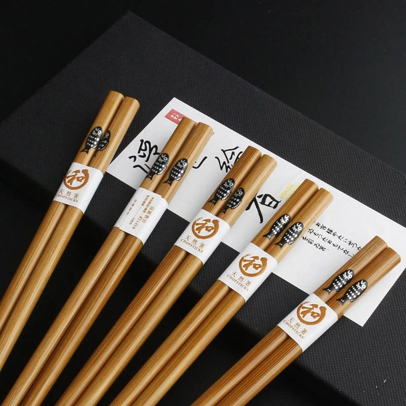 Eco-Friendly Bamboo Chopsticks | Reusable 22CM Natural Utensils