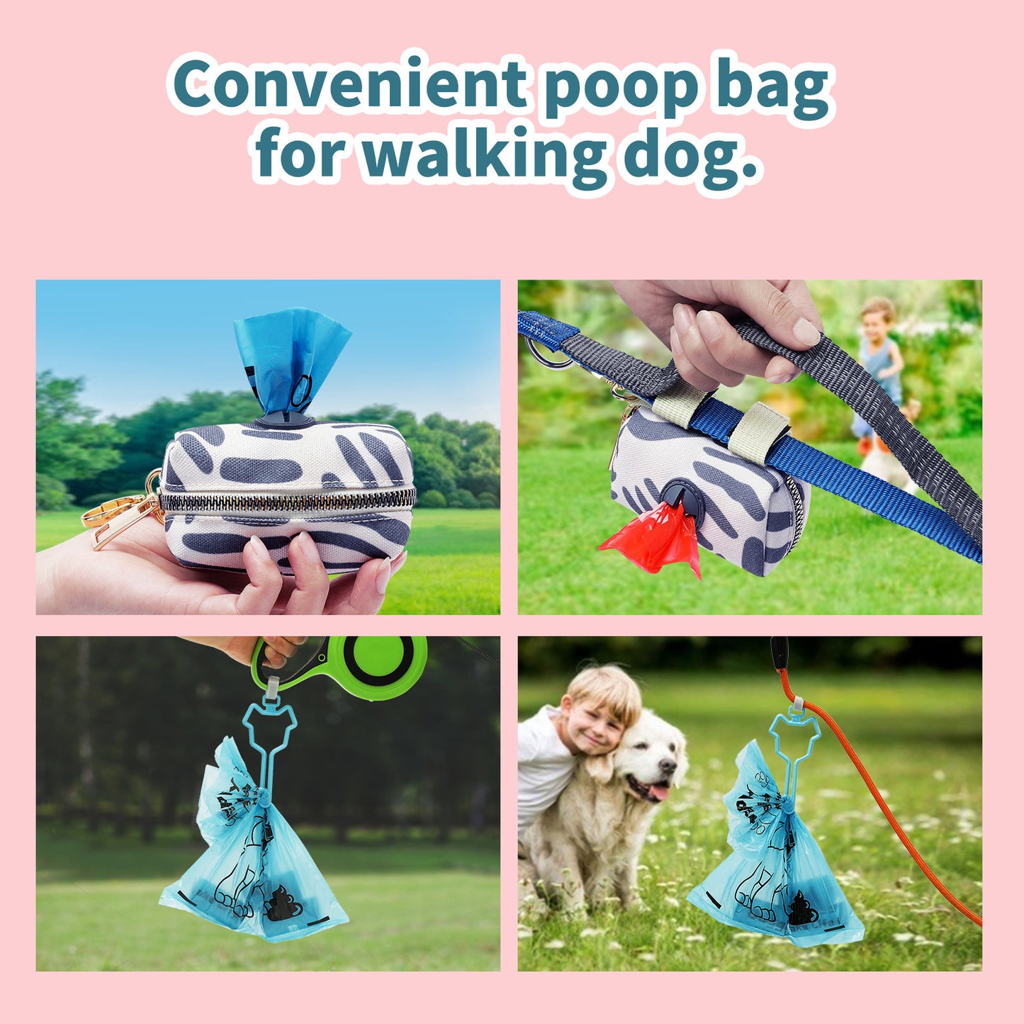 Eco-Friendly Biodegradable Dog Poop Bags – 8 or 18 Roll Packs