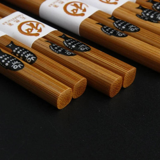 Eco-Friendly Bamboo Chopsticks | Reusable 22CM Natural Utensils