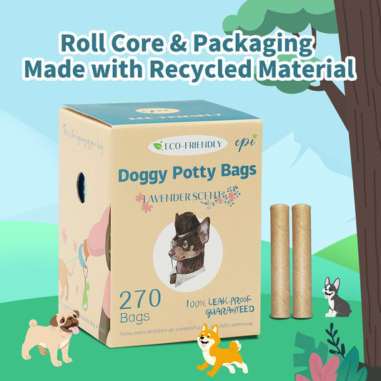Eco-Friendly Biodegradable Dog Poop Bags – 8 or 18 Roll Packs